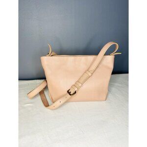 J Crew Oslo Soft Leather Crossbody Bag Blush Pink Warm Clay Adjustable Strap